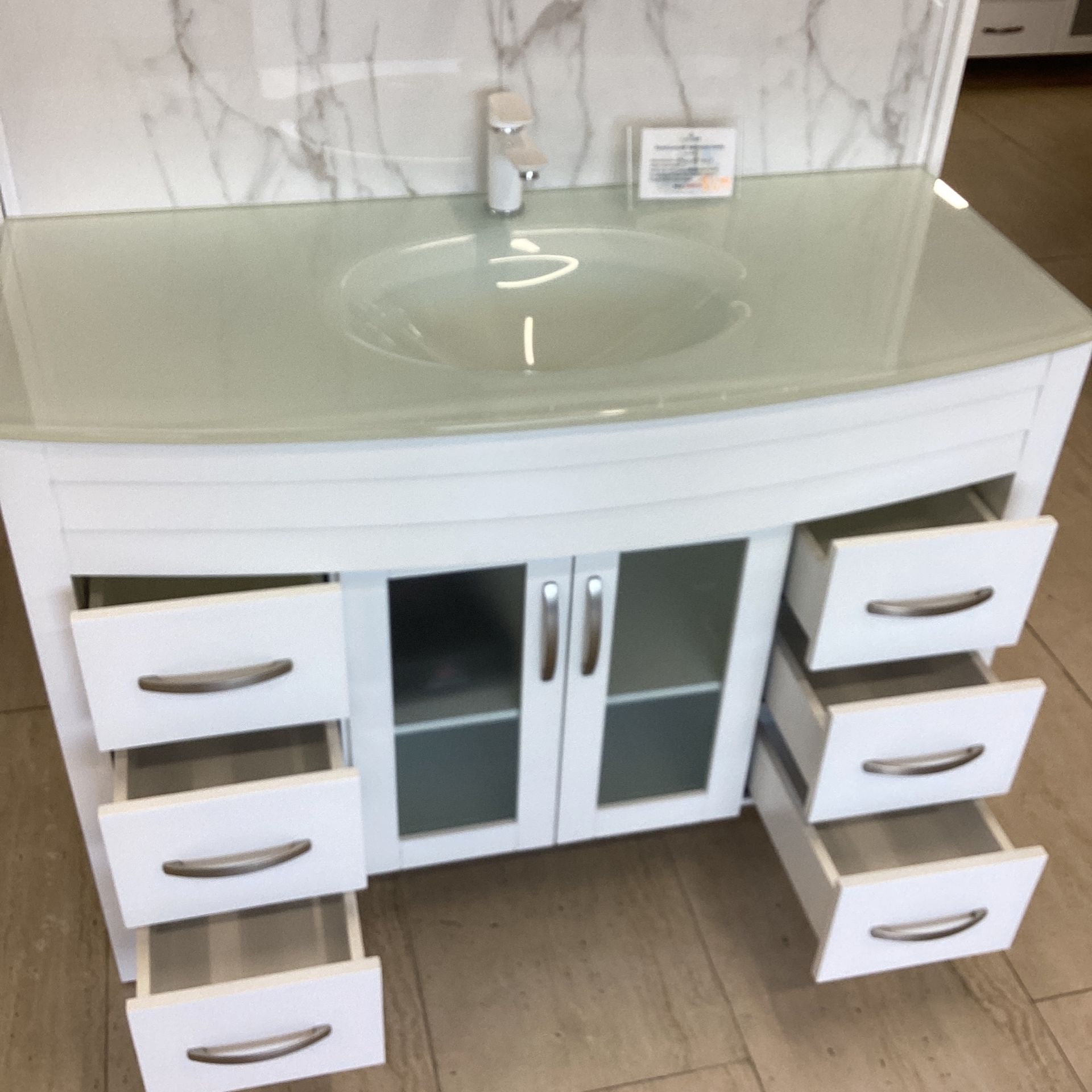 Royal Juno 48” Solid Wood Cabinets Soft Close Doors Available In Our Showroom Today!!!!