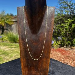 14k Gold Rope Chain Necklace