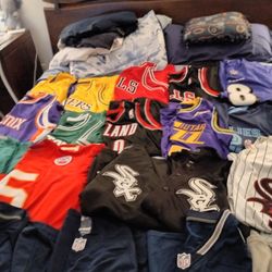 I have New Hats And Jerseys For Sale $50 Jerseys 