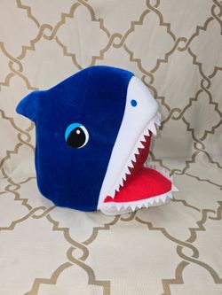 Great White Shark Jaws Cosplay Mascot Halloween Costume Mask Big Greeter Head