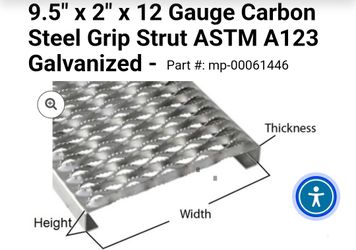 Carbon Steel Grip Strut ASTM A123 Galvanized