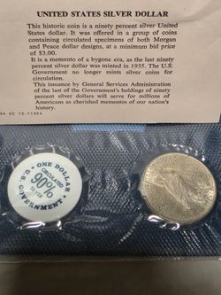 GSA sealed 1923 Peace Dollar