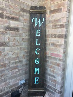 Handcrafted rustic wood signs