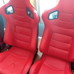Red Leather Racing Seats