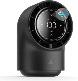 Aecooly Touch Control Desk Fan, 100 Speeds Quiet Bedroom Digital Display 8000mAh 3 Oscillation Angles Battery Powered Small Desktop Table Fan for Bedr