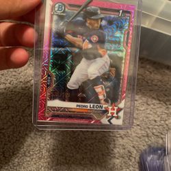 Pedro Leon Pink 1st Bowman Chrom 130/199