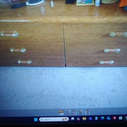 six Drawer Dresser With Mirror