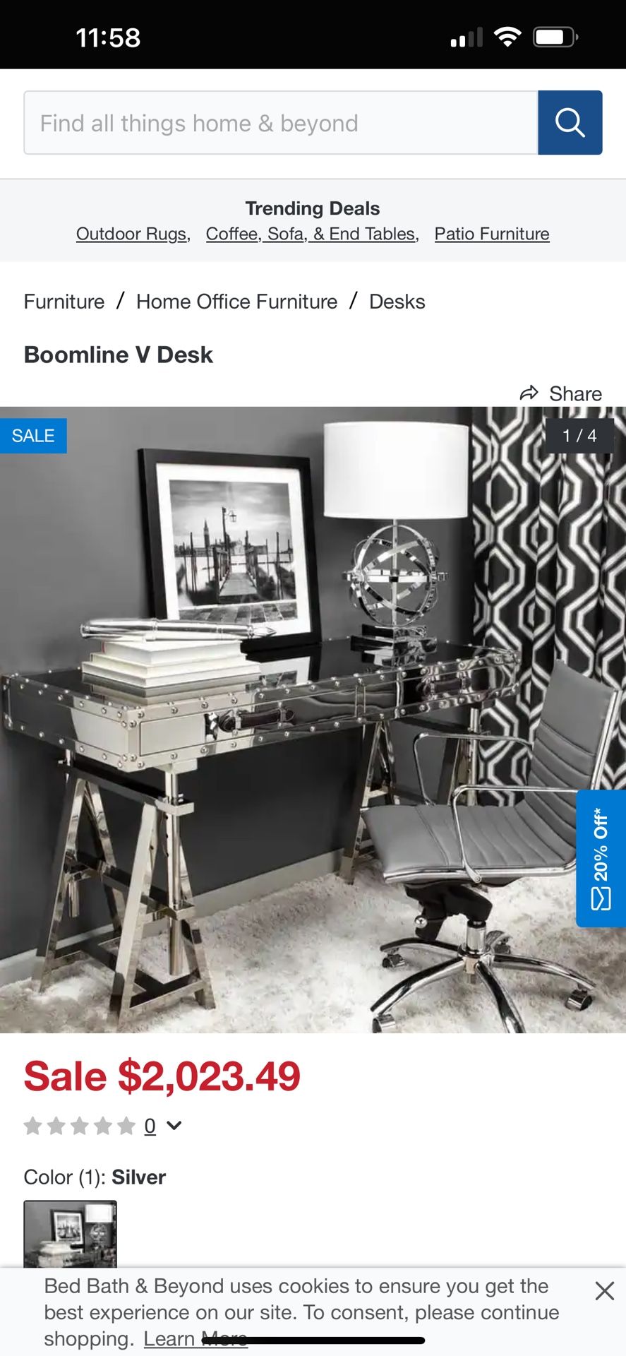Z Gallerie Metal Desk for Sale in Hollywood, FL OfferUp