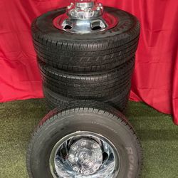 2021 Chrome Dodge Ram Dually 3500 8x200 8 Lug 17 Inch OEM Wheels