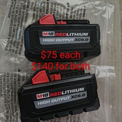 Milwaukee Battary High Output XC6.0