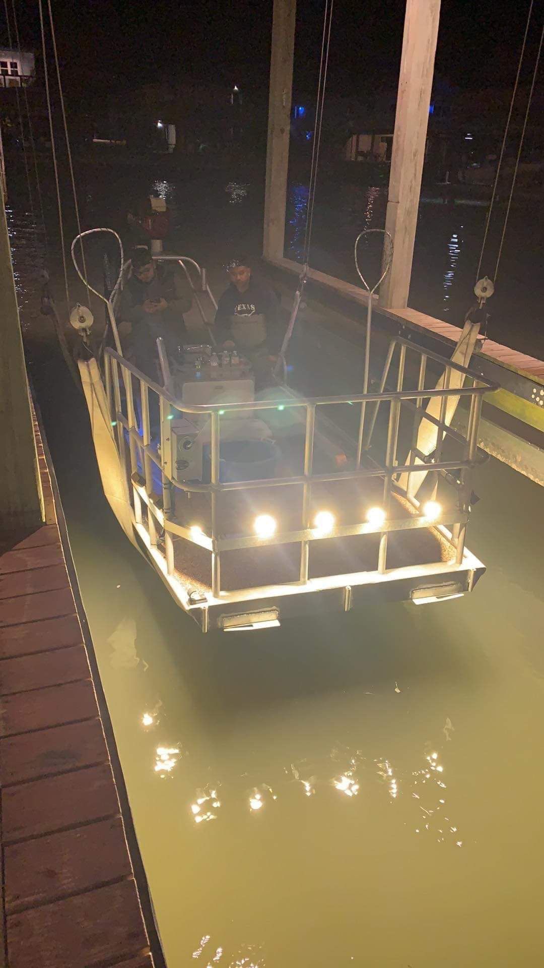 Flounder gigging boat