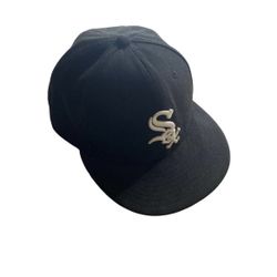 New Era Men's Black and Navy Hat