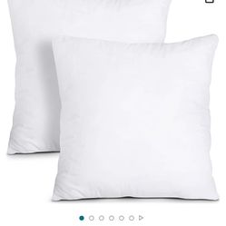 Utopia Bedding Throw Pillows Insert (Pack of 2, White) - 20 × 20 Inches Bed and Couch Pillows - Indoor Decorative Pillows