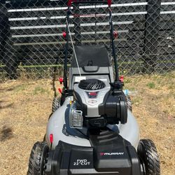 Murray
22 in. 140 cc Briggs & Stratton Walk Behind Gas Self-Propelled Lawn Mower with Front Wheel Drive and Bagger