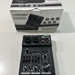 AudioPipe AQM-1200XLR 2 Channel Mini Mixing Console.