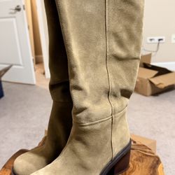 Zara Suede Boot Size 39 Brand New
