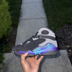 Jordan 8 Aqua Size 8