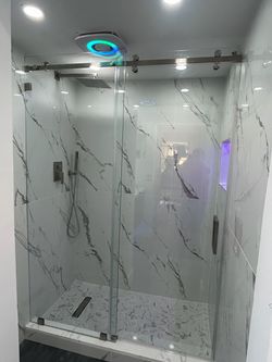 Puertas de cristal para baños