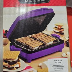 New, never used Bella nonstick electric smores maker.