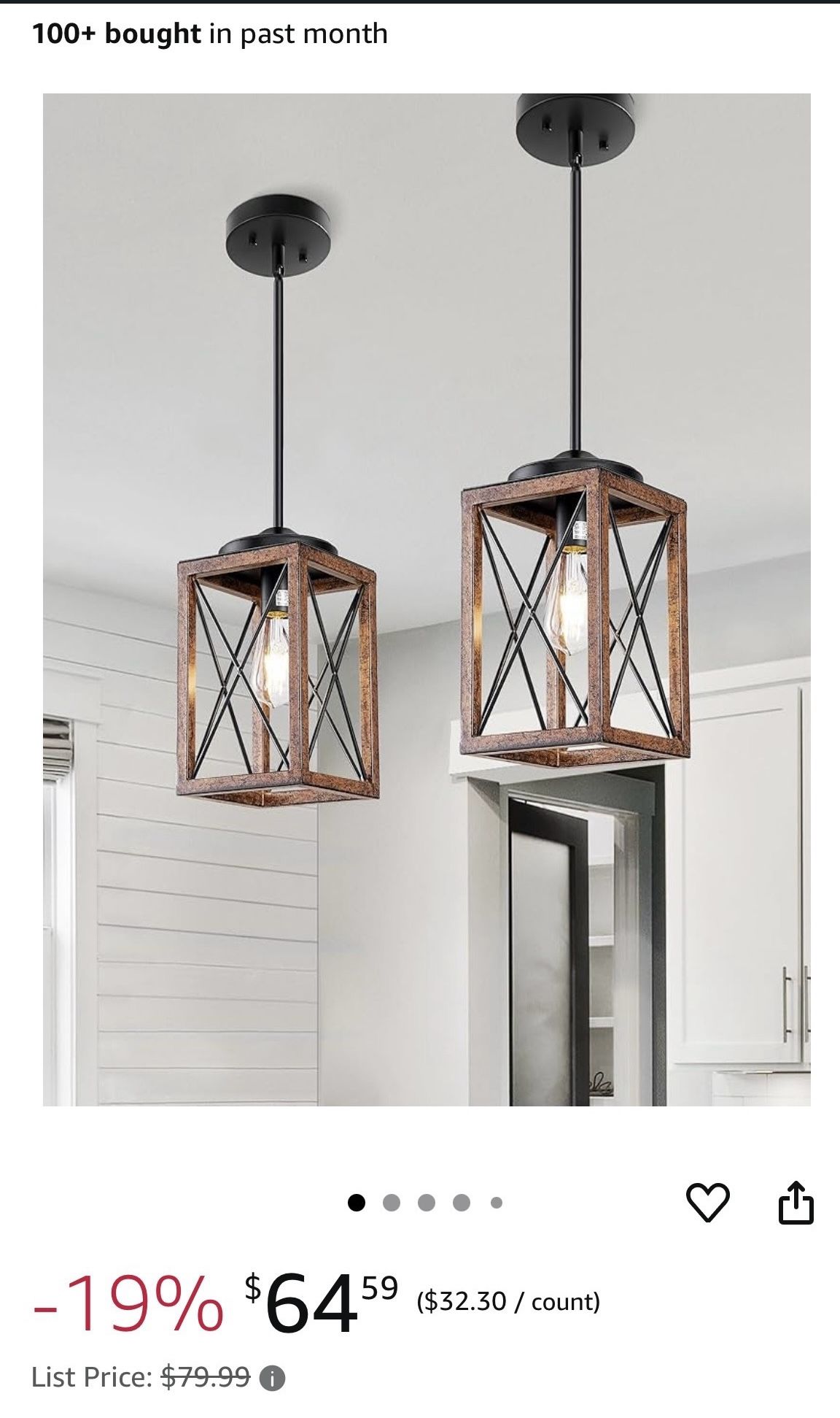 2 Pendant Lights