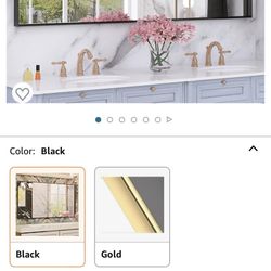 Black Bathroom Mirror 