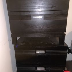 2 Black Nightstands