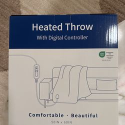 Heated Throw/Blanket With Digital Controller