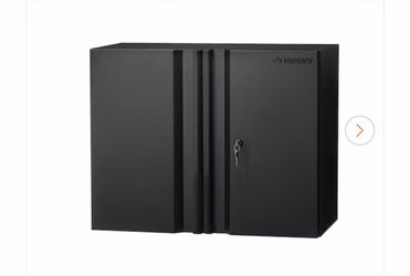 Regular Duty Welded 24-Gauge Steel Wall Mounted Garage Cabinet in Black (24 in. W x 18 in. H x 12 in. D)