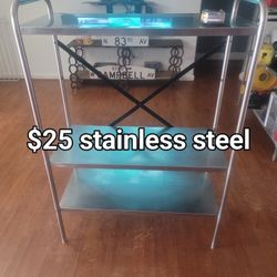 Stainless Steel Shelf Heavy Won't Rust Very Good