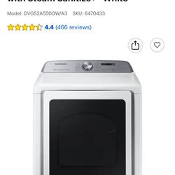 Samsung Dryer (Gas)
