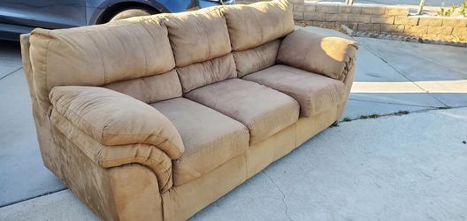 Brown Fabric Sofa
