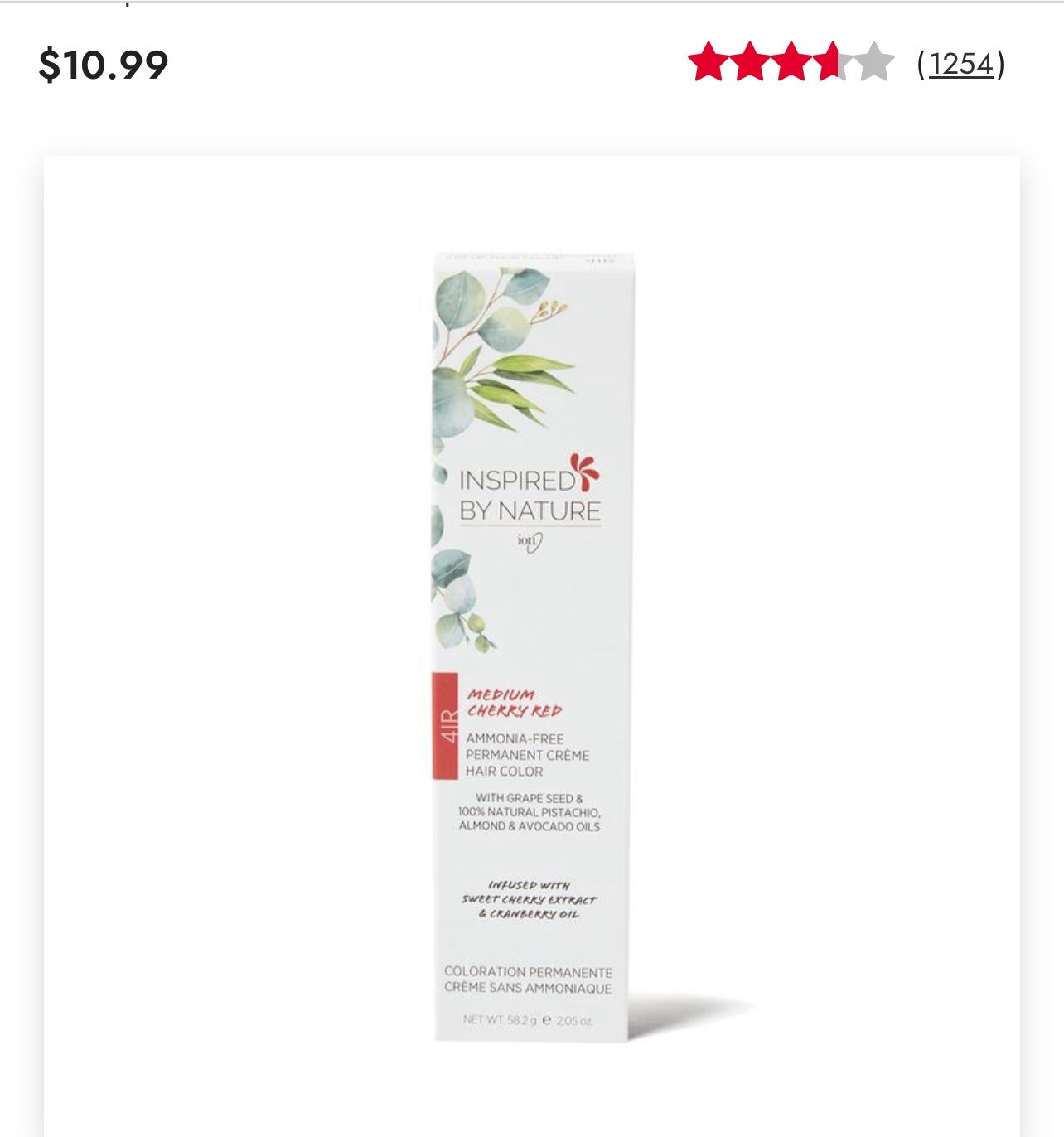 Ion Inspired by Nature permanent crème hair color
