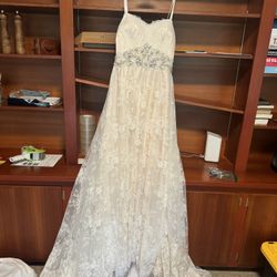 Gold/Ivy Lace Wedding Dress 