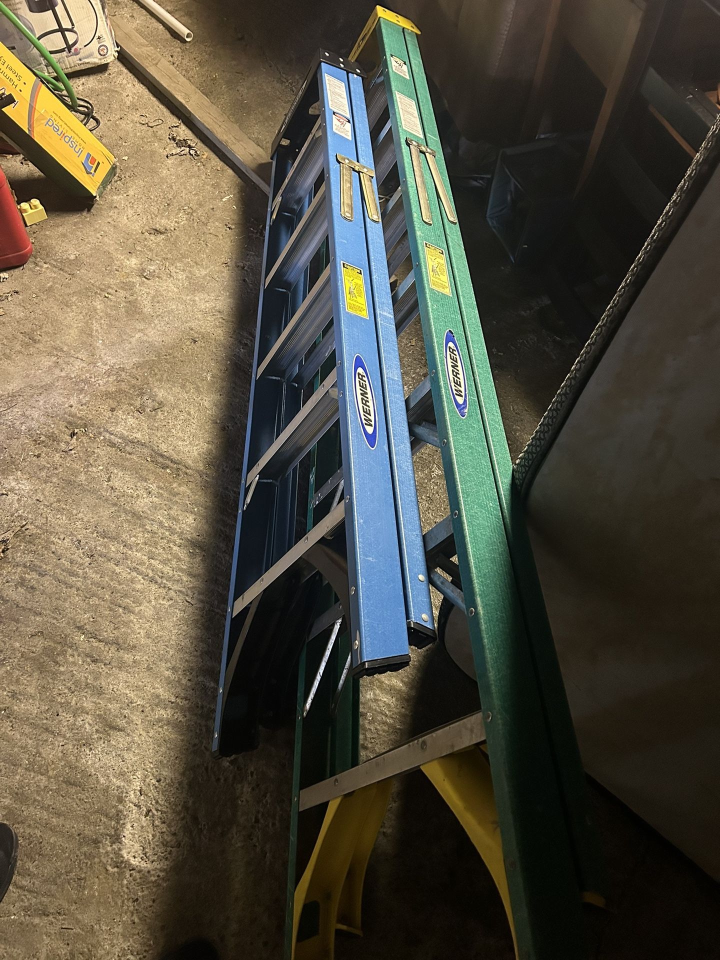 6’ WERNER LADDER + 8’ WERNER LADDER