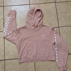 Pink cropped hoodie