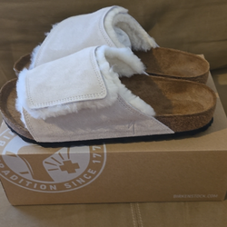 Stussy Birkenstocks Solana ‘bone’ Slides size 43 / US size 10