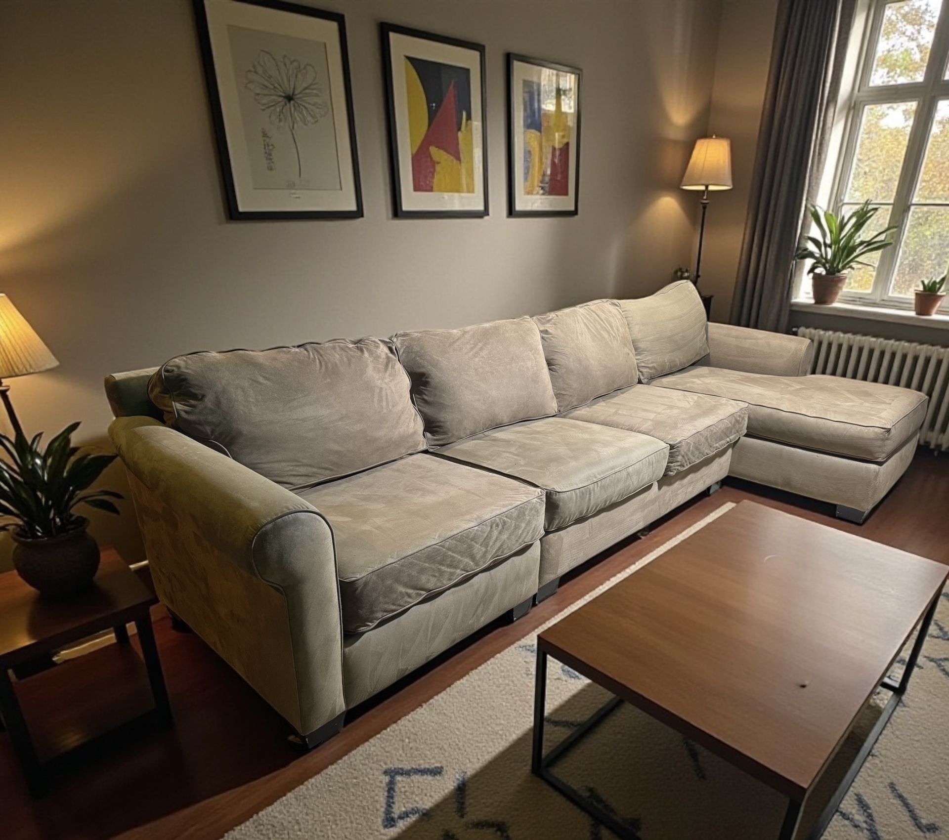 Jonathan Louis Sectional Sofa With Chaise Lounge