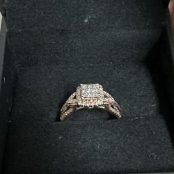 1/2 ct tw Diamond Engagement Ring in 10K Rose Gold