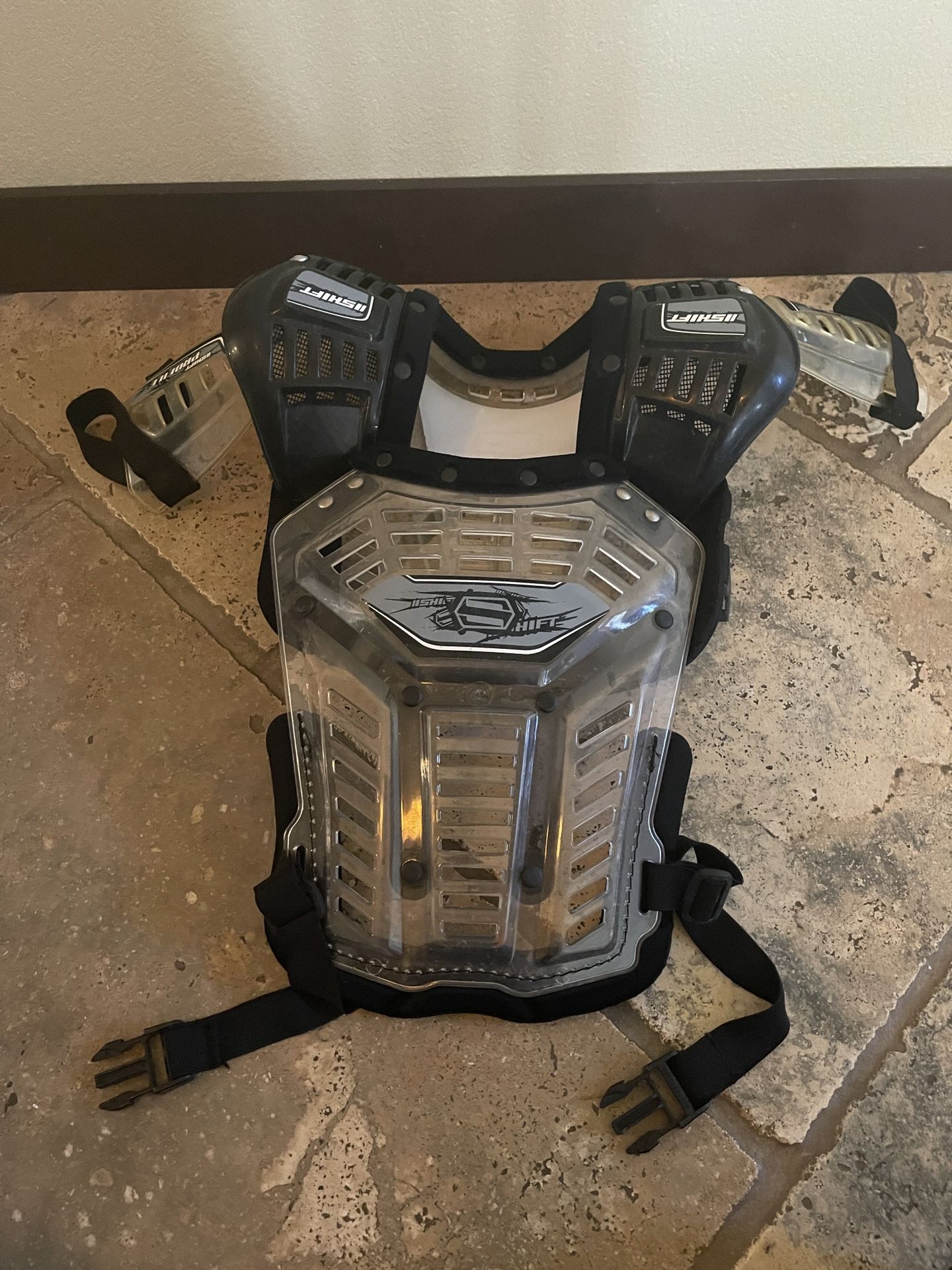 SHIFT Profile Motocross chest protector youth size black/clear color Used