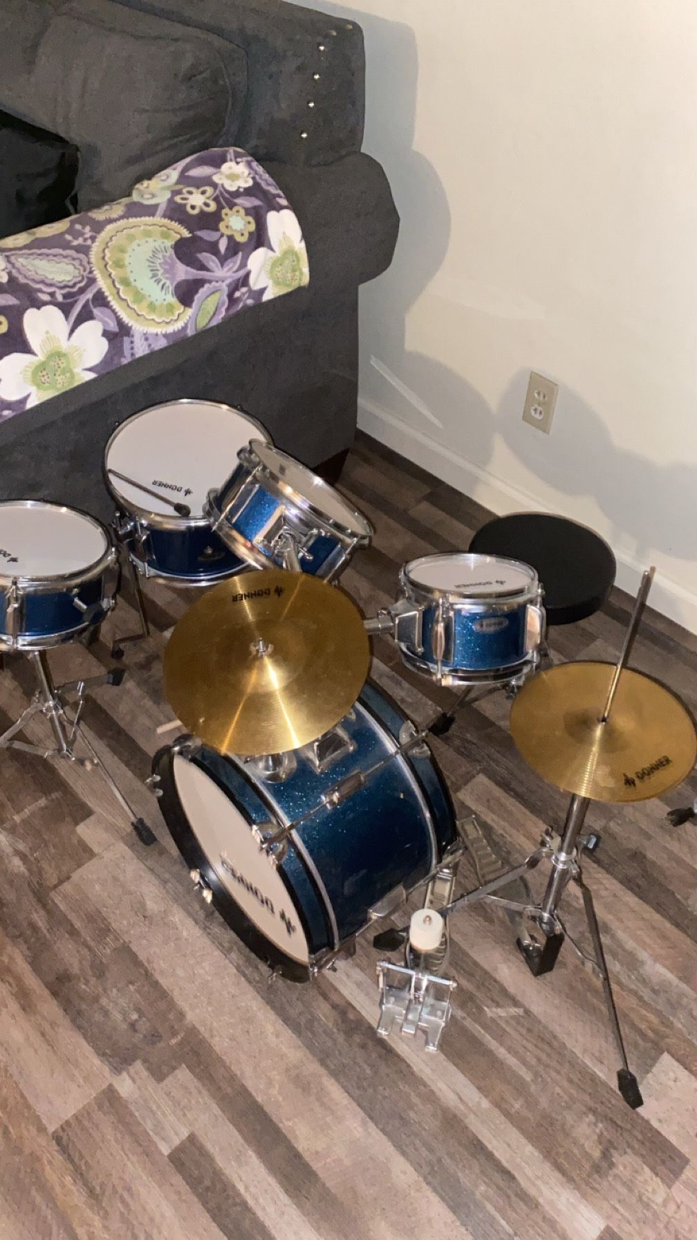 Kids Drum Set Donner 5 Piece