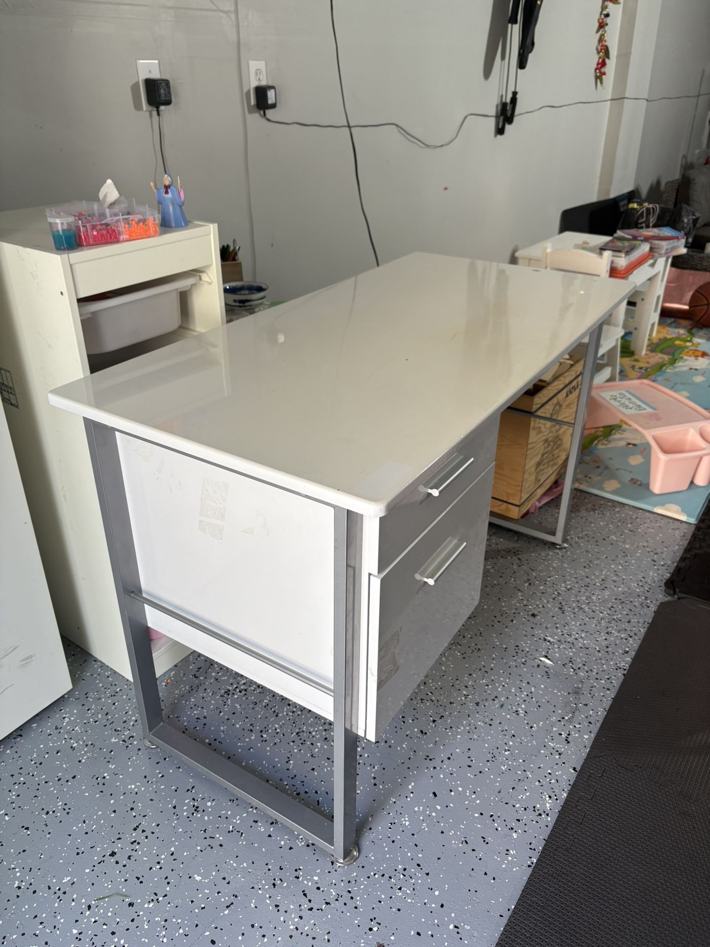 White Study Table