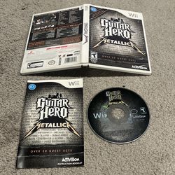 Guitar Hero: Metallica (Nintendo Wii, 2009) Complete CIB w/ Manual