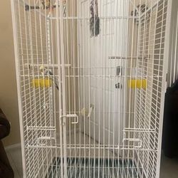 Large Bird Cage Set