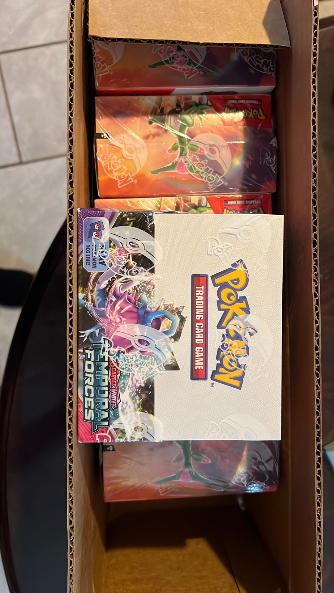 Pokemon Temporal Forces Booster Case (NEW OPENED CASE)