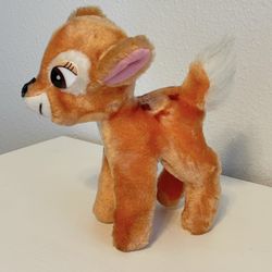 Vintage 1985 Disney Bambi Plush Fawn Stuffed Animal 7" Classic Collectible