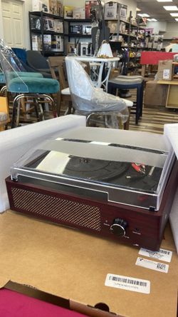 Vintage-Style Turntable Record Player