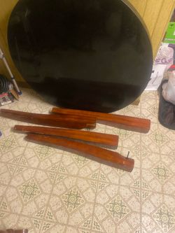 Marble top table 3 chairs
