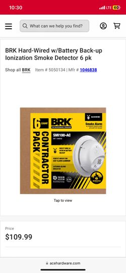 BRK Smoke Alarms 6pack 