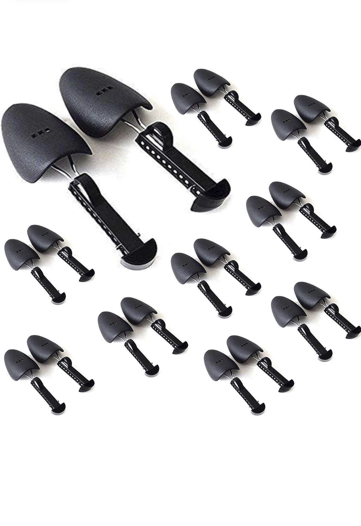 Hitberry 10 Pair Of Shoe Trees Adjustable 