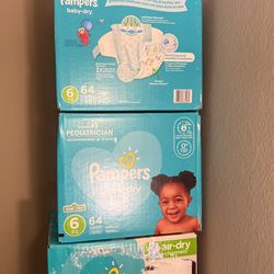 Diaper size 6 Each Box $25